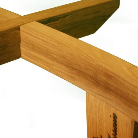 détail carré devin_pte assemblage à mi bois sur table basse