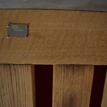 baravin plaque Bar counter "winebar" made from recycled oak barrel