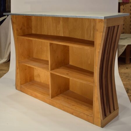 baravin vue int Bar counter "winebar" made from recycled oak barrel
