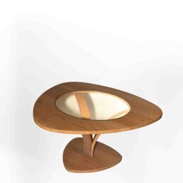 coffee table emergence made from recycled oak