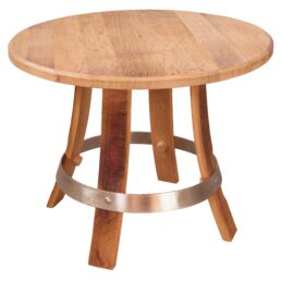 coffee table made from recycled oak