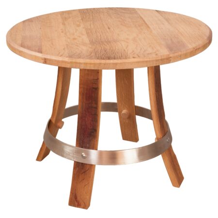 coffee table made from recycled oak